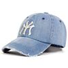 Men And Women Letter Print Embroidery Hole Denim Baseball Caps Spring Autumn Outdoor Use Adjustable Casual Hats Sunscreen Hat 1Pc Latest For