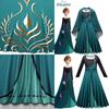 Kids Frozen Anna Cosplay Costume Dress Cloak Outfit Fancy Dress Party Roleplay