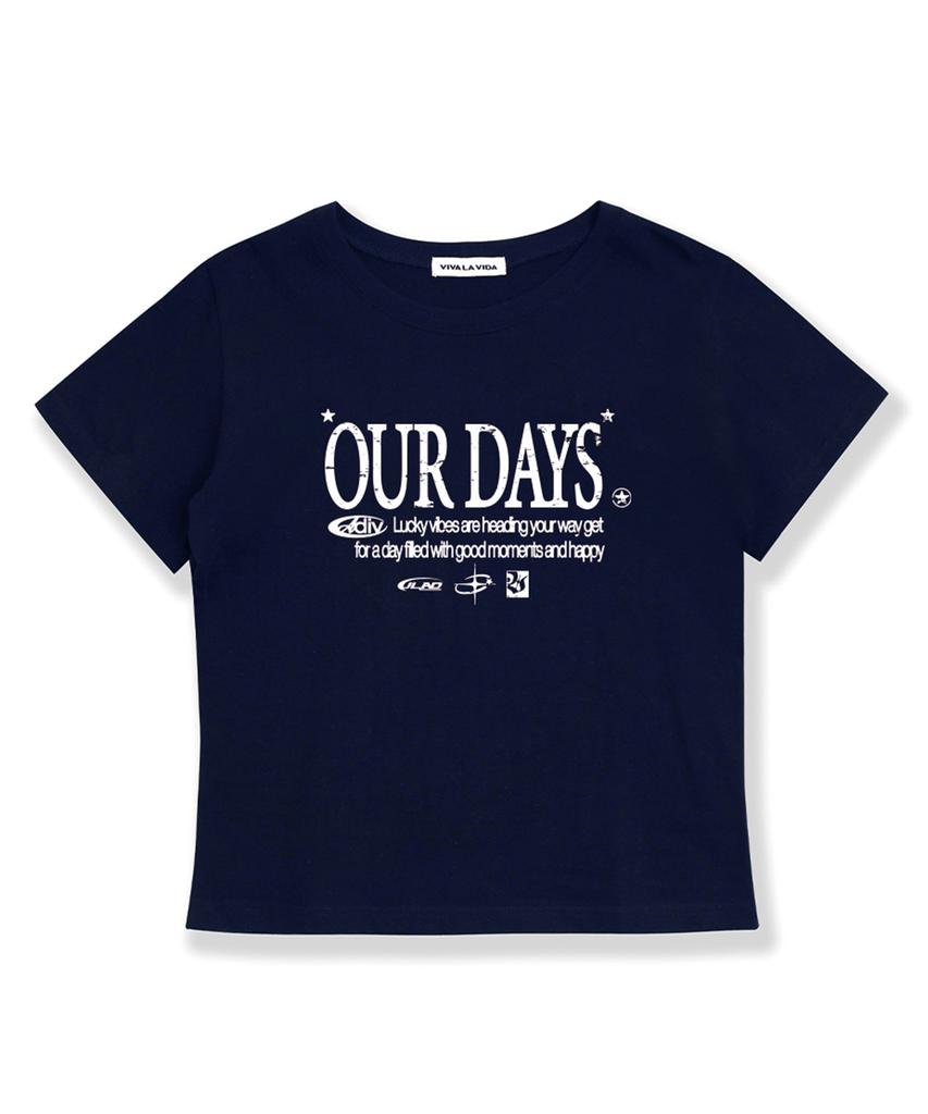 Bibalabida Ourdays Crop Short Sleeve T-Shirt