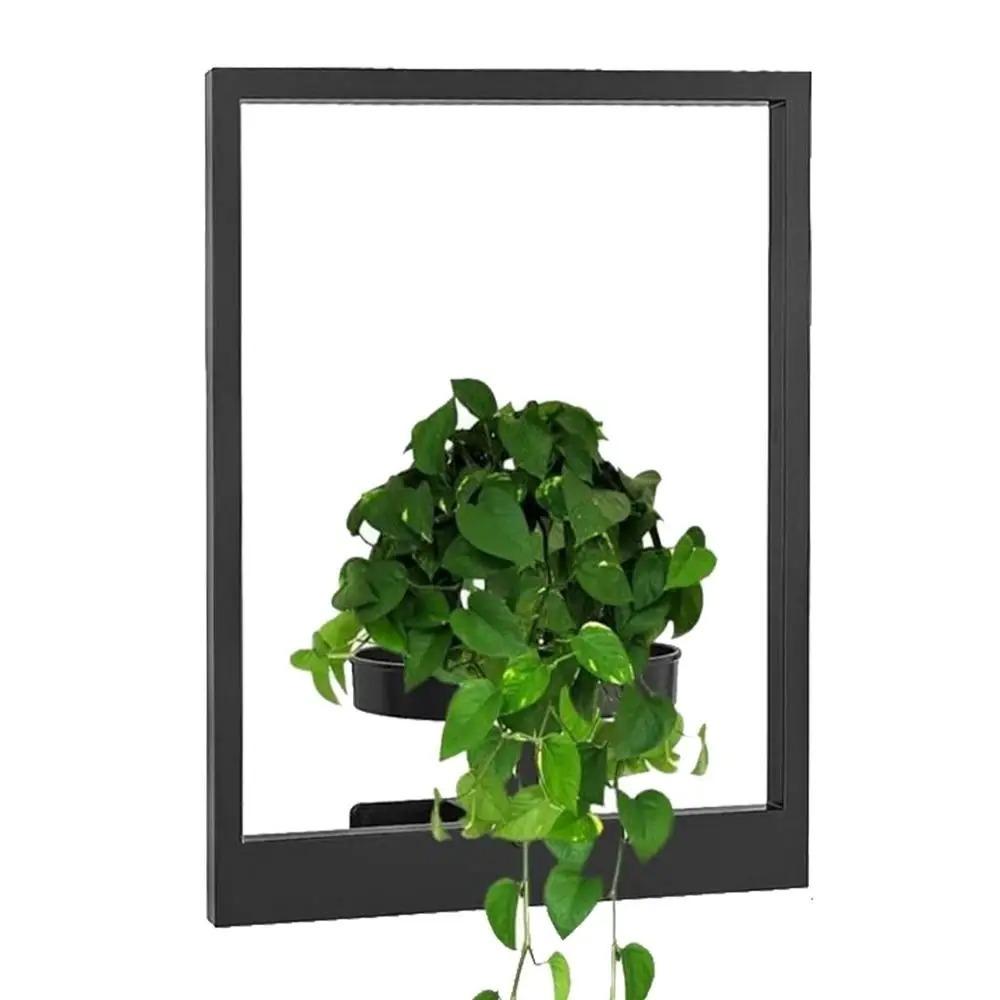 Black Picture Frame Wall Plant Holder Stylish Display Stands  Outdoor