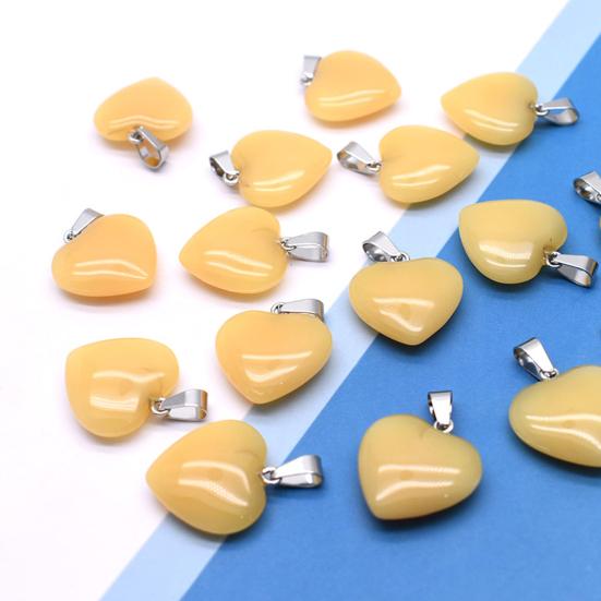 Heart Shape Pendant Necklace Charm 20mm Love Heart Shaped Pendant Jewelry Accessory for DIY Crafts Necklaces Bracelets Key Chains
