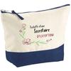 Makeup Bag - PLANETEE - Exceptional Town Hall Secretary - Large Size - Cotton - HD Printing