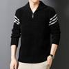 Autumn And Winter Half Zipper Comfortable Sweater Soft Lapel Casual Sweater Men'S Fashion Premium Thermal Jacket