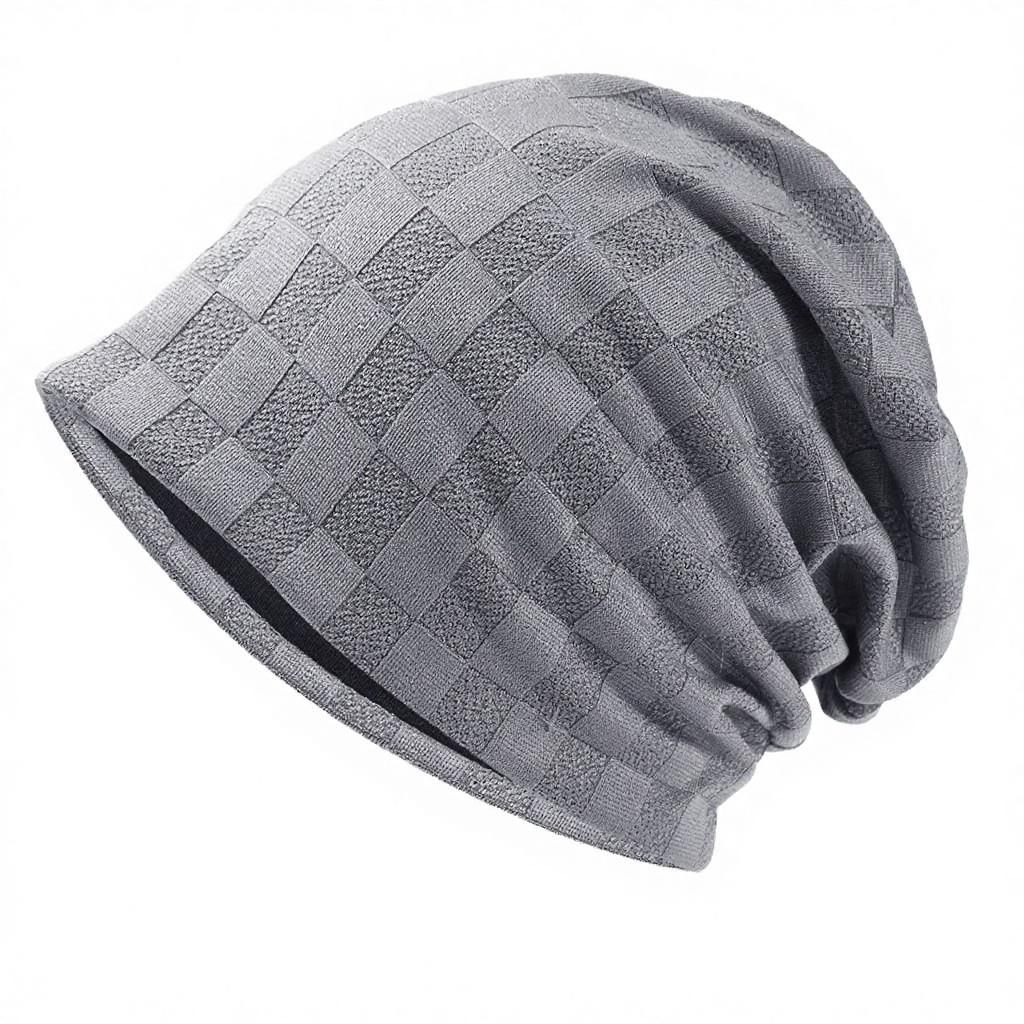 2027 NEW KJ Custom Lightweight Checked Reversible Slouchy Beanie Sleeping Chemo Cap Blank