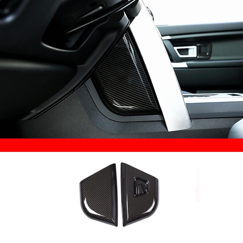Car Interior Carbon Fiber Style Modified Stickers For Land Rover Discovery Sport 2015-2019 Auto Gear Shift Panel Cover Accessory