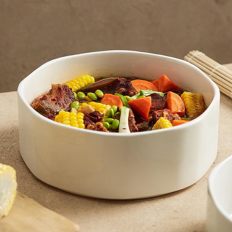 VAKADA Ceramic Octagonal Serving Bowl