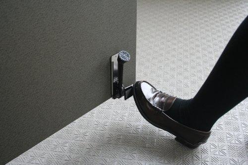 Nomura Tech Pedal Door Stopper, Dark Gray, N-2422