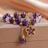 Minimalist Natural Amethyst Bracelet - Irregular Crystal Bracelet