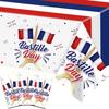 American Holiday Party Tablecloth France Mexico National Holiday Disposable Pe Tablecloth Decoration Waterproof And Oil-Proof