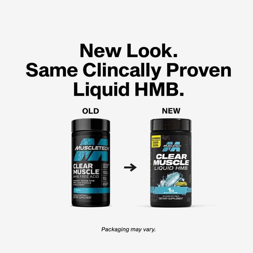 Muscletech Clear Muscle, HMB serbest asit, 84 sıvı yumuşak kapsül