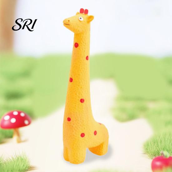 Cute Animal Dog Toy Latex Squeaky Giraffe Elephant Dogs Chew Teeth Cleaning for Aggressive Chewers Fetch Tug-of-War