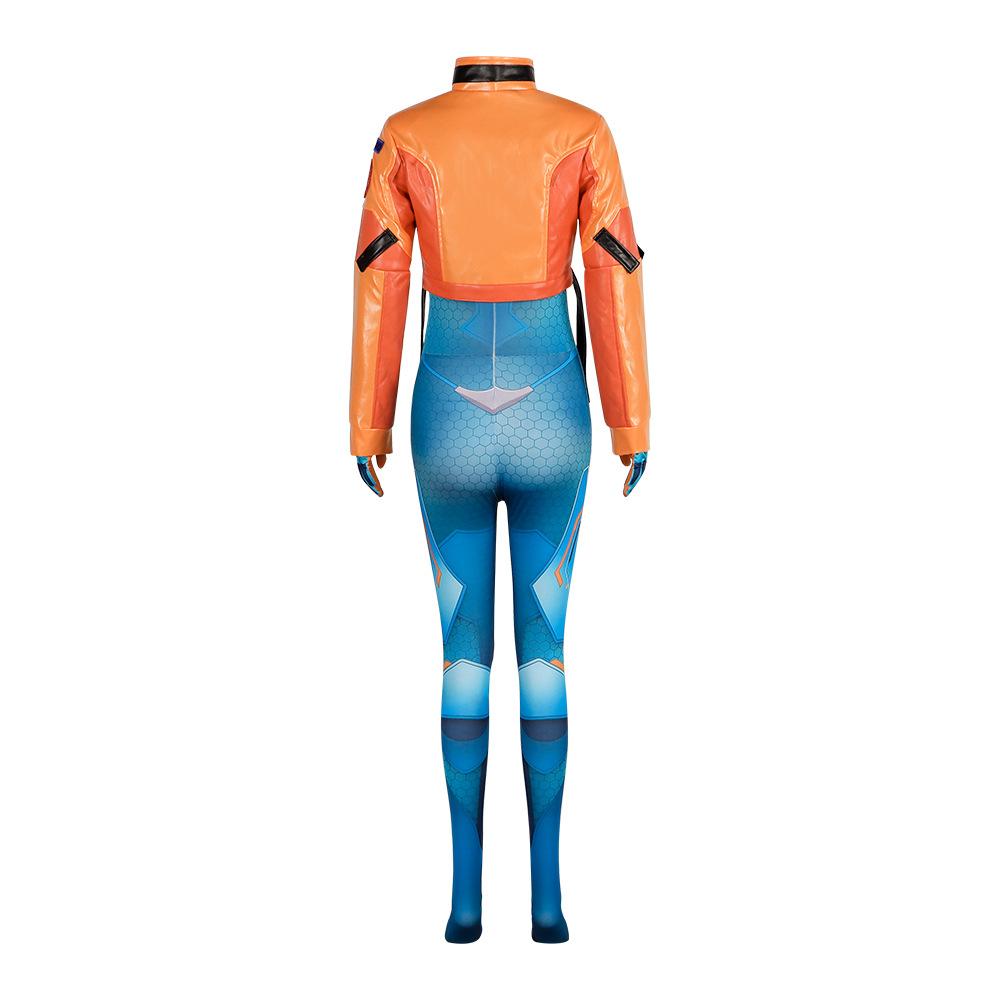 Game OW 2 Overwatch Juno Bodysuit Cosplay Costumes Wig Suit Full Set Clothes Halloween Woman Girls Carnival Convention Outfit