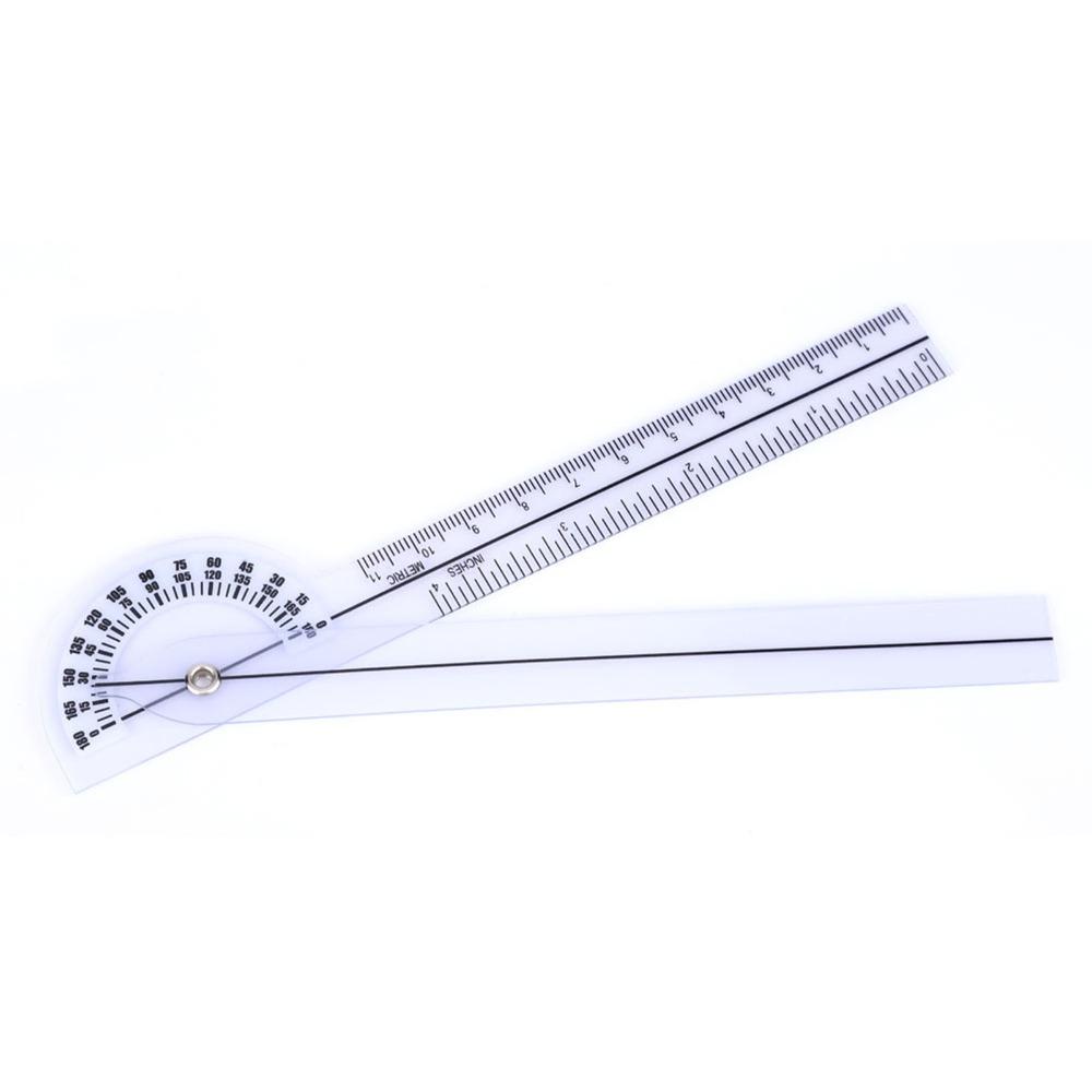 5pcs Plastic Goniometer Set 6/8/10inch Spinal Goniometer  Joint Mobility Assessment