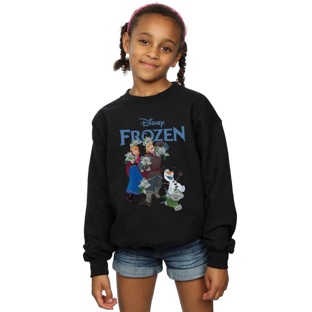 Disney Bluza dziewczęca Frozen Happy Trolls