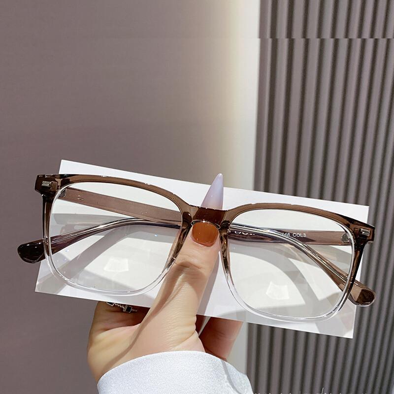 Neue ultraleichte TR90 Blaulichtfilter Lesebrille Mode Transparent Computer Optische Alterssicht Brille