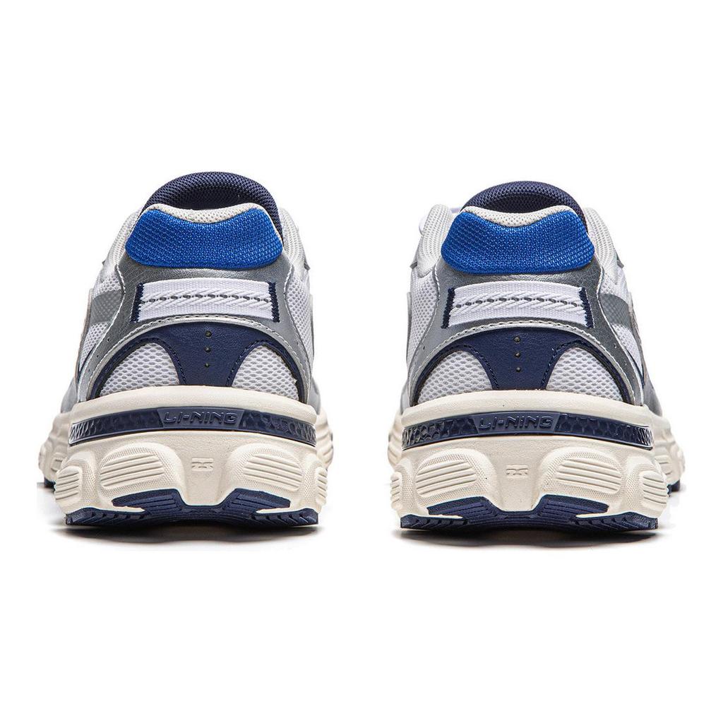 Li Ning Kids Sports Lifestyle Series Comfortable Reflective Shock Absorption Rebound Low-Top Casual Shoes Kids sneaker Silver YKCU114-1