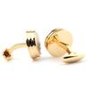High-End French Shirt Metal Cufflinks, Lathe Round Men'S Shirt Accessories Cuffs, Four Colors Available