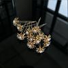 12pcs Fashion Baroque Bridal Headpiece U-Shaped Pin Pearl Flower Hairpin Women Hair Fork Coiled Hair Accessory Braided