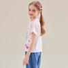 Hello Kitty Girls' Cartoon Print Short Sleeve T-Shirt