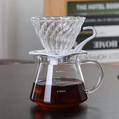 400Ml Coffee Sharing Pot with Graduated Coffee Filter Cup Coffee Funnel