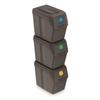 Prosperplast Sortibox Waste Bins 3x20L Gray