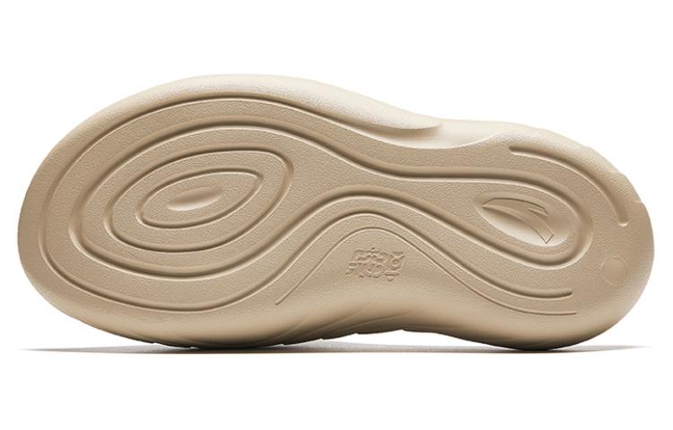 Men's Slippers Anta Dolphin Platform Sports Slippers Men's Light Brown