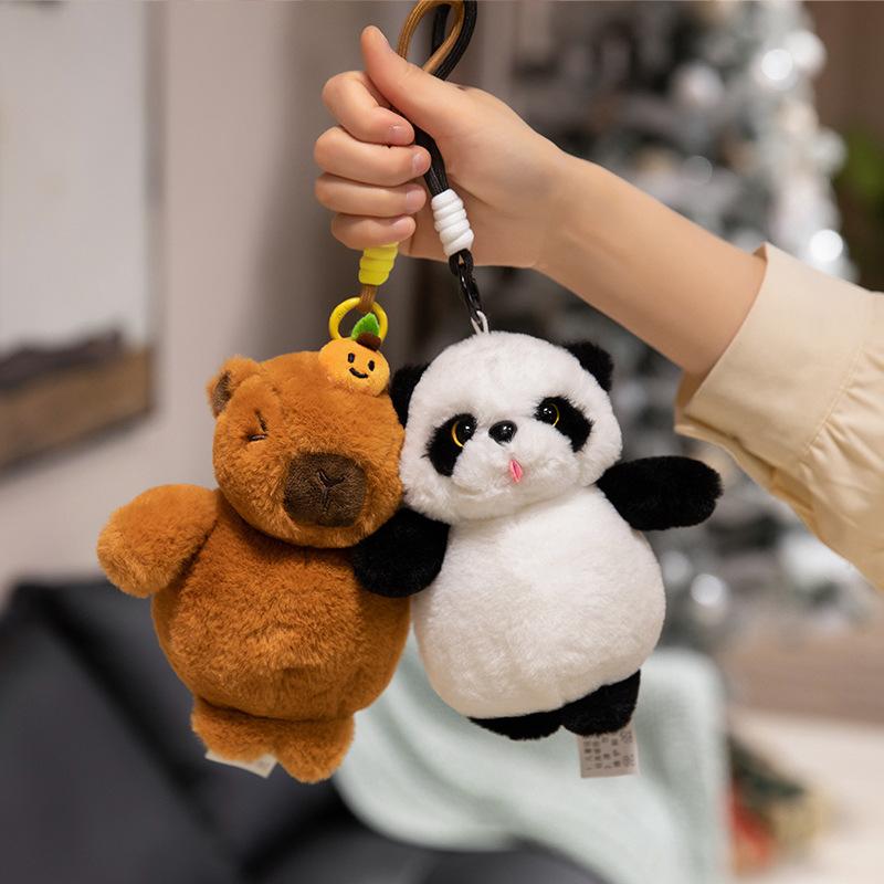 Kleintier Wasserschwein Koala Anhänger Plüschtier Puppe Panda Puppe Mädchen Tasche Schlüsselanhänger Anhänger