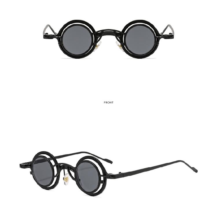 Durability Round Metal Sunglasses with Scratch Resistant Lenses Baby Sunglasses Accessories for Day Wear