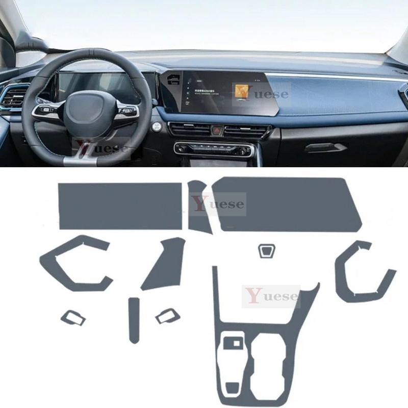 Car Interior Center Console Transparent TPU Protective Film Anti-scratch Sticker For GAC Trumpchi A79 GS3 -2024