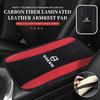 Auto Mittelkonsole Armlehnenpolster Karbonfaser Leder Auto Polsterbezug Für V40 V60 C30 C70 S60 S80 S90 XC40 XC60 XC70 XC90 T6