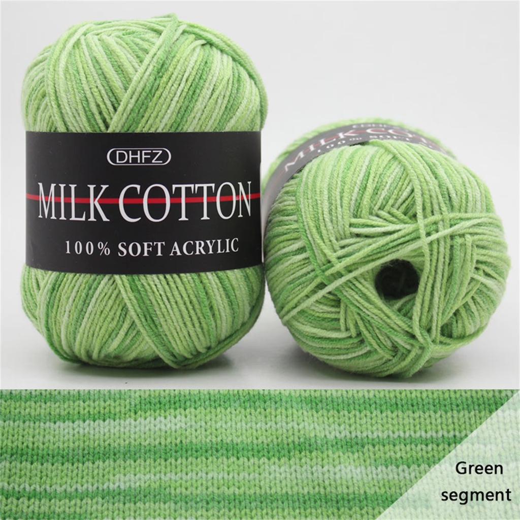 Colorful Hand Knitting 50g Knitting Crochet Milk Soft Baby Cotton Wool Yarn