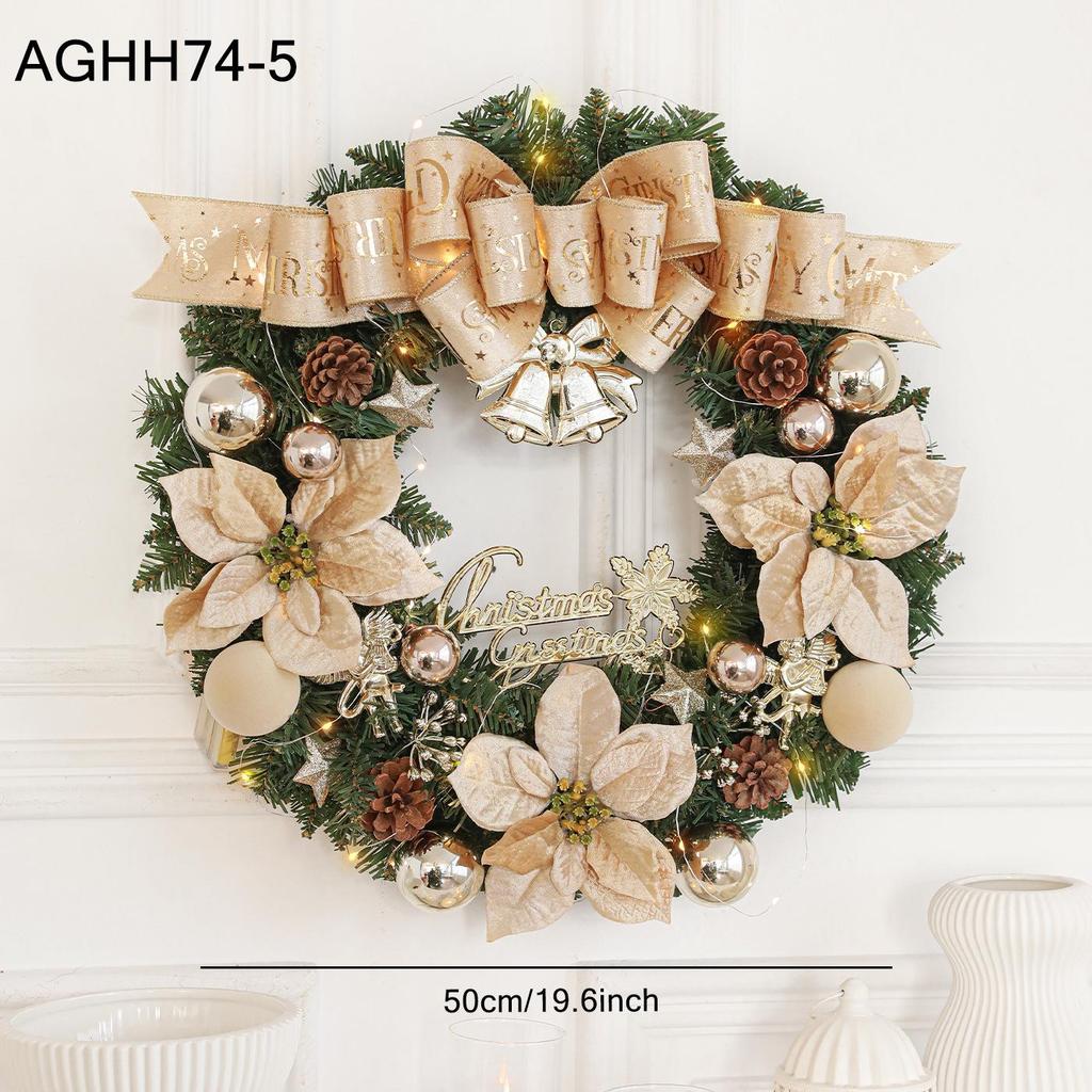 New Enchanted Luminous Christmas Wreath - Window & Door Decoration