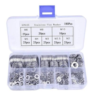 1PACK 304 Stainless Steel Flat Washer Washer Combination M2 2.5 3 4 5 6 8 10 Boxed Anti-Slip Seal