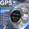 2025 New Dual-Band Satellite GPS Smart Watch Men 1.43'' AMOLED Screen Compass Heart Rate BT Call IP69 Waterproof Swimming Watch