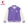 Jordan QIAODAN Women's Coat Light Fashion Loose Stand Up Collar Cardigan Top Sports Jacket Coat