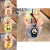 Whimsical Plush Keychain Adorable Animal Silicone Keyring Parties For