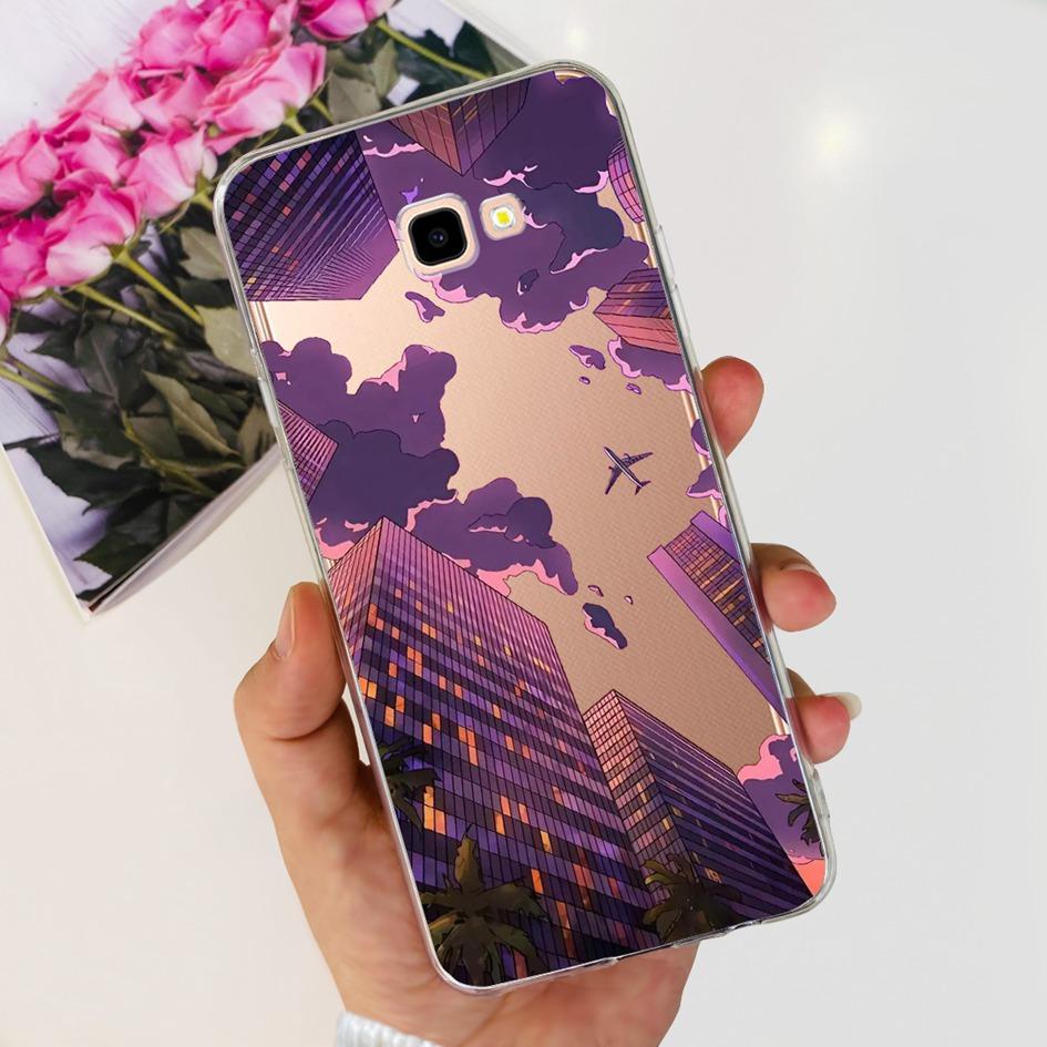 For Samsung J4 Plus Case J415 SM-J415F Silicone Cover Popular Flower Clear TPU Soft Bumper For Samsung Galaxy J4 2018 J4+ Fundas