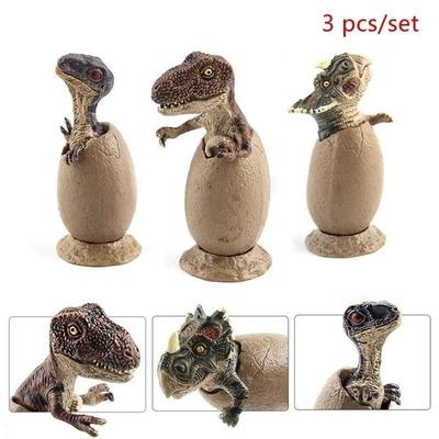 Dinosaurier Ei Spielzeug Mini Schlüpfende Dinosaurier 3 Stück/Set Wachsender Dinosaurier Baby Actionfigur Lernspielzeug