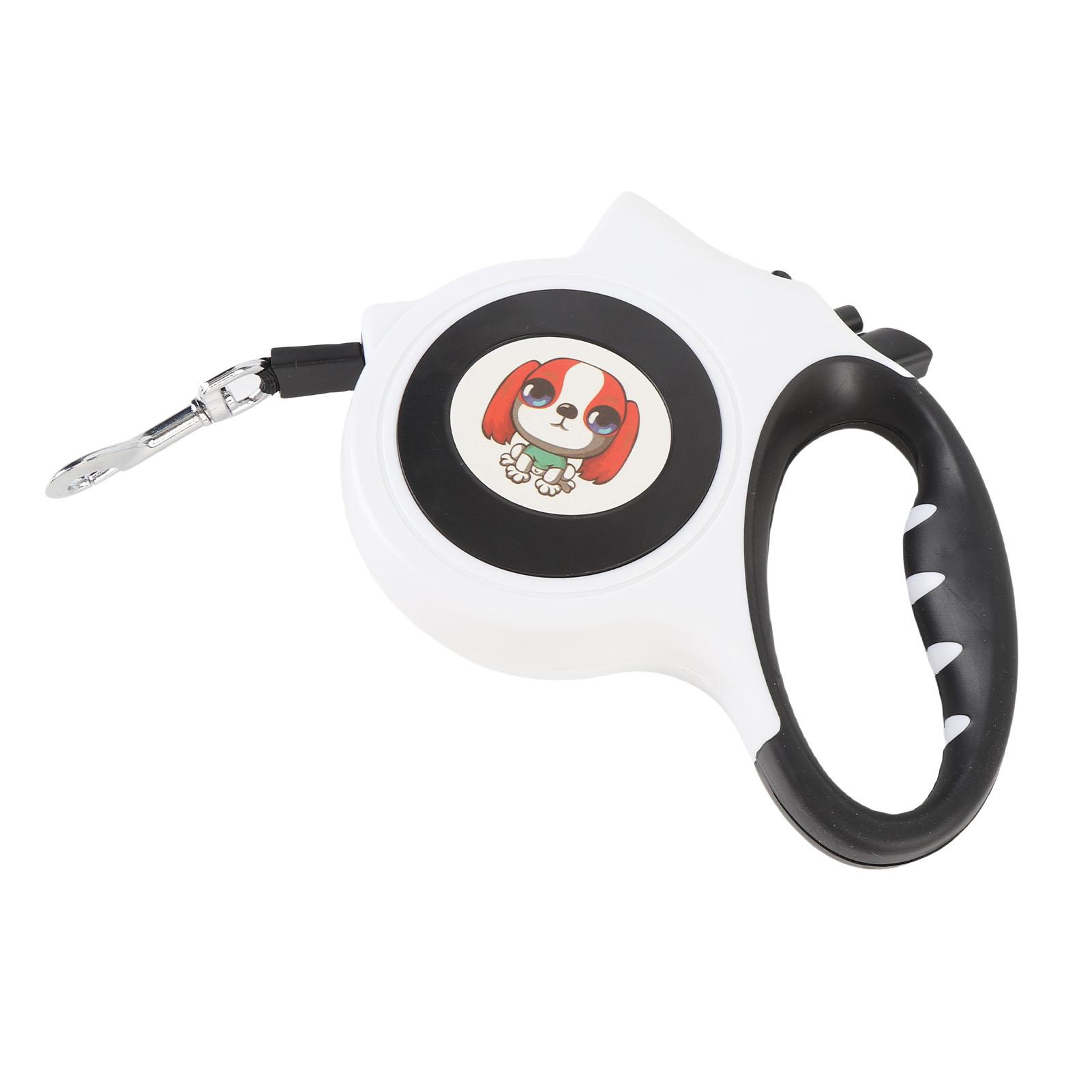 

Retractable Dog Lsh, 16.T TPP Polyester Tape Anti Tangling No Pull Pet Walking Lsh with LED Light, One Button Brake & Lock, Ergonomic Handle for Nigh