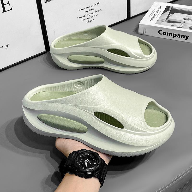 Cross-Border Trendy Color Block Thick Sole Non-Slip Breathable Sports Sandals for Couples