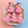 10Pcs New Cute Resin Ballet Dance Girl Series Flat Back Parts Embellishments For Hair Bows Accessories