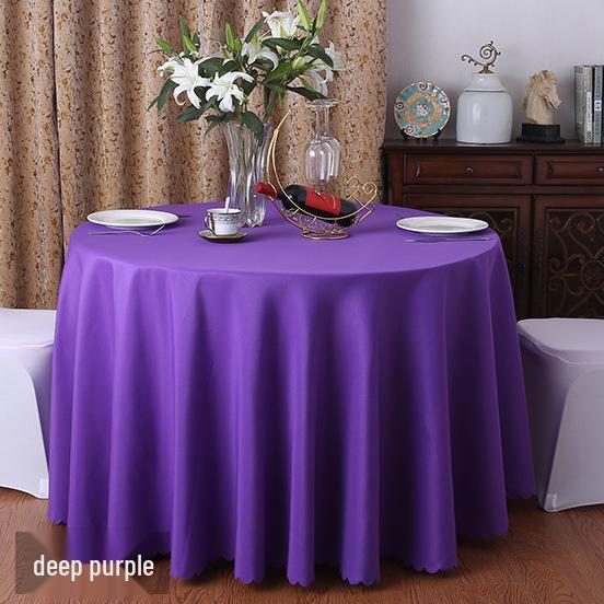 Runde rote Polyester-Tischdecke für Hochzeiten, Essen, Bankette, Hotel- und Restaurantgebrauch