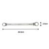 TONE Long Mechanic Open End Wrench 16 x 18mm Flats (75°), M75-1618,