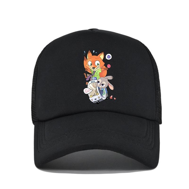 Cartoon Anime Print Baseball Cap Zootopia Judy Nick Sun Mesh Hat Men Women Adjustbale Summer Trucker Hat Outdoor Casual Golf Cap