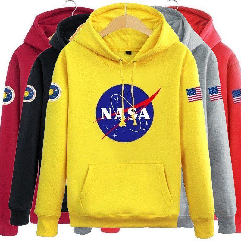 Mens Nasa Space Hoodie Pullover Warm Soft Breathable Casual Outwear Sweatshirt