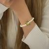 Bracelet Perle Irregulière Forme Spéciale Française Bracelet Femmes Niche Luxe Léger Exquis Doré Demi-Bracelet Bracelet Accessoires