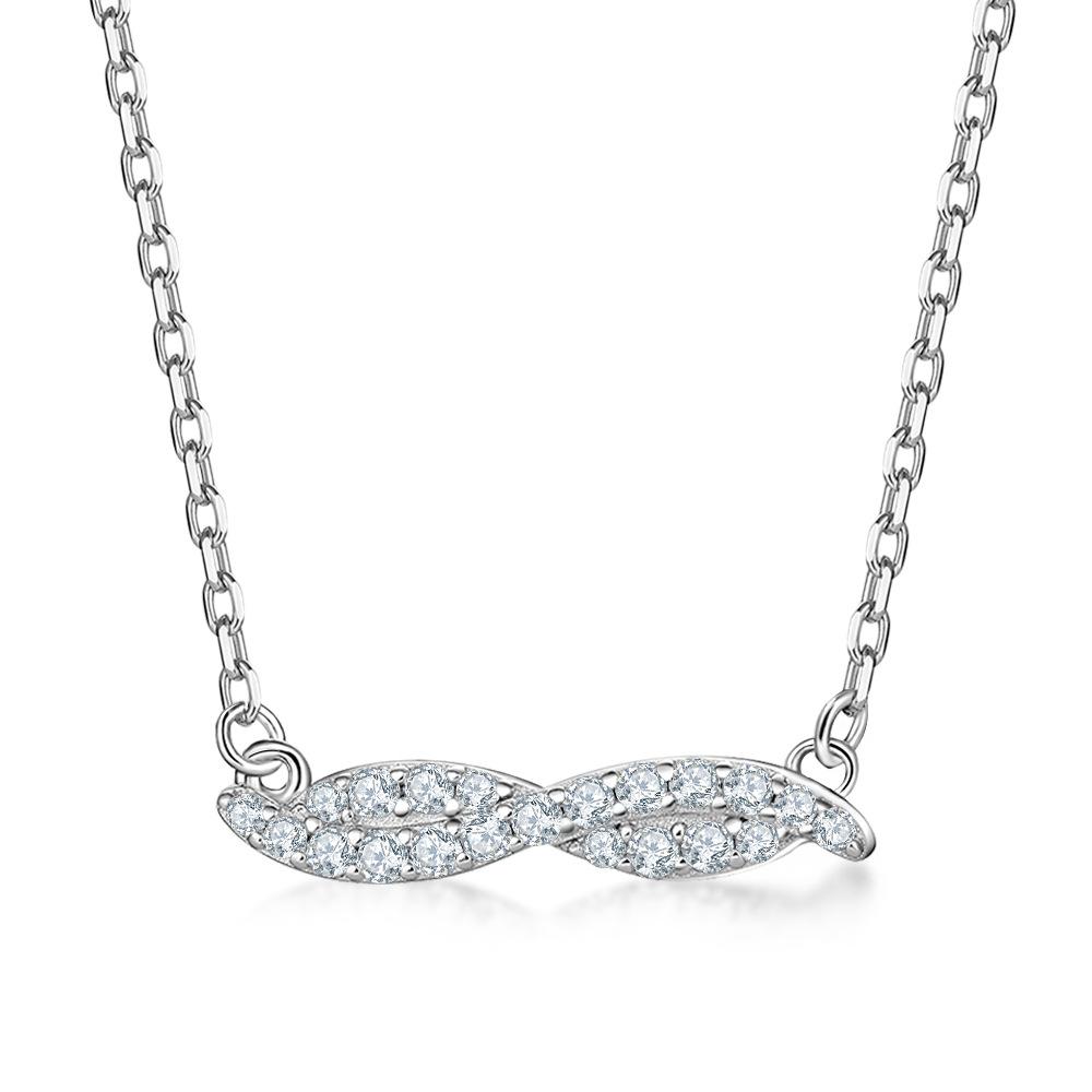 

925 sterling silver leaf pendant European and American flower leaf necklace niche design sense lady s collarbone chain ins style 925 silver