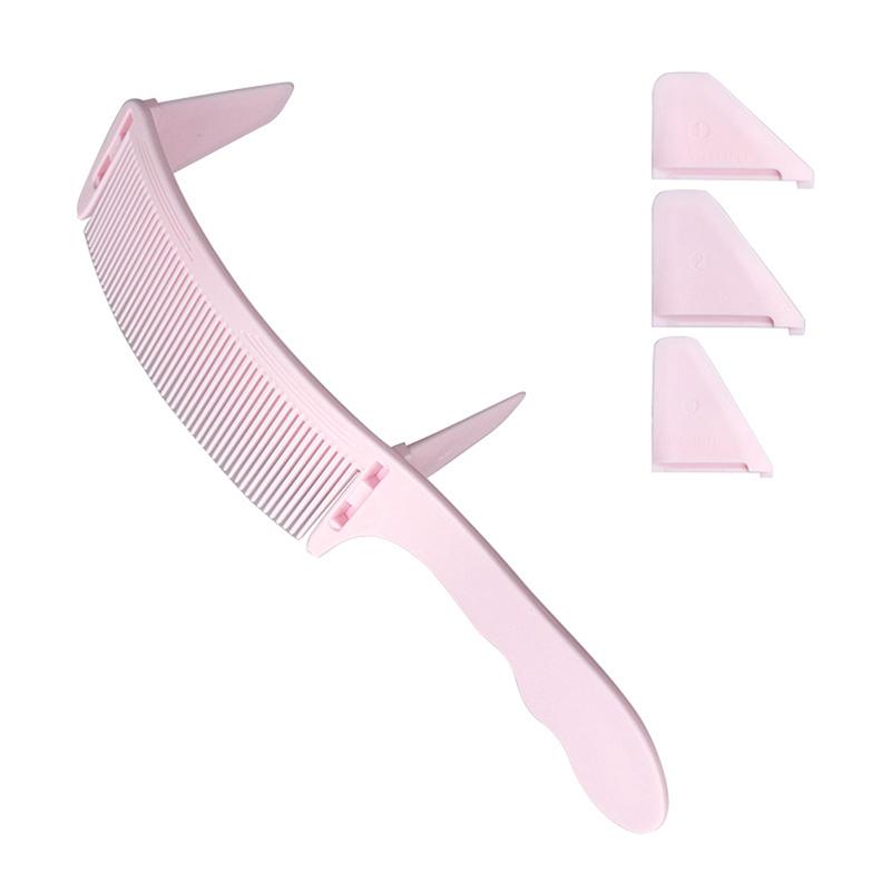 Peigne de tondeuse incurvé pour hommes, coiffeur styliste, brosse à dessus plat, peigne de coupe, 1 pièce