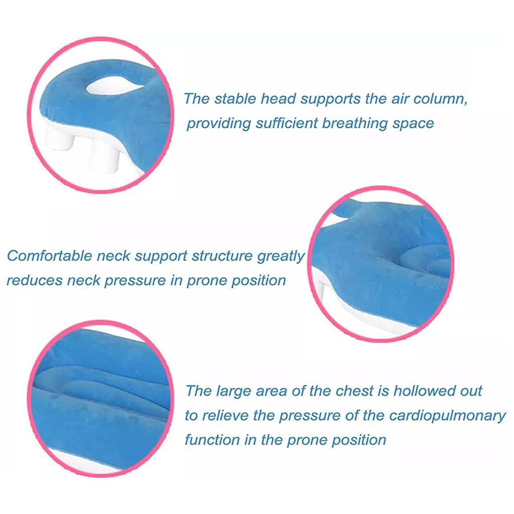 Face Down Pillow After Eye Surgery Inflatable Retina Lying Pillow Portable Prone Pillow Sleeping Vitrectomy Recovery Equipment