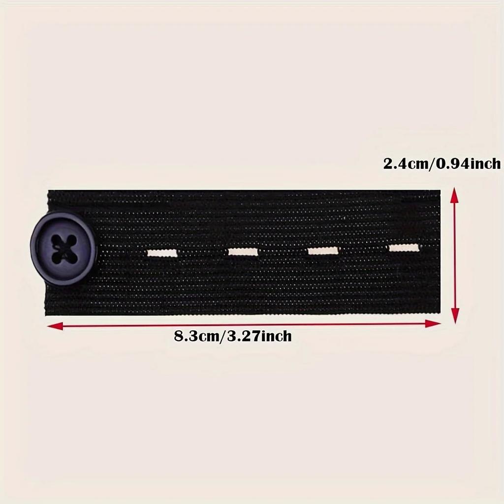 1/3/5pcs-Elastic waistband extender - adjustable waist extension buckle, no need for sewing, suitable for jeans and pants
